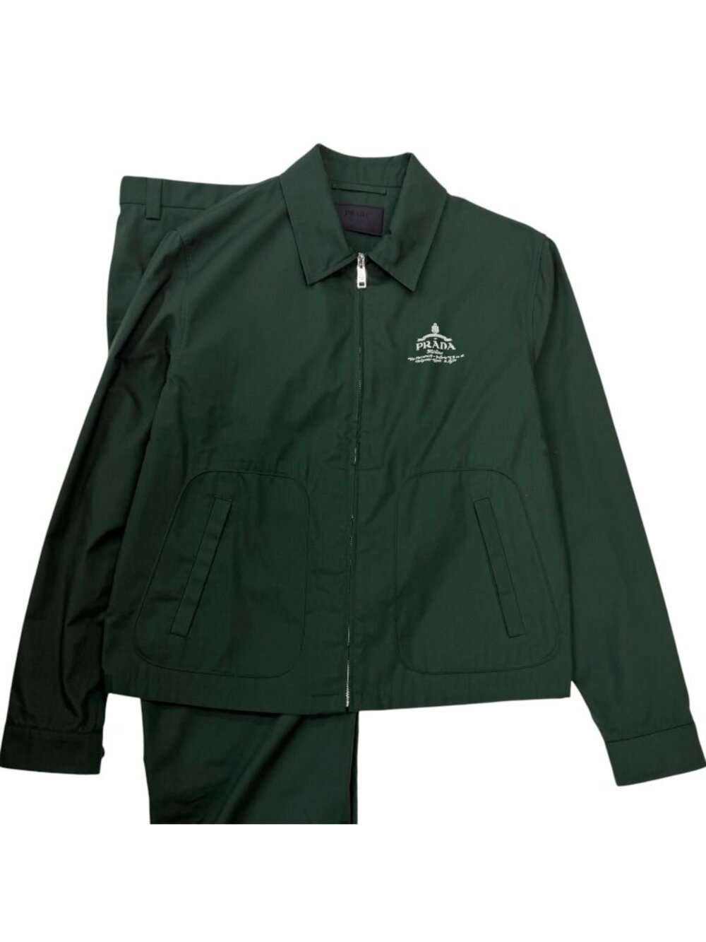 Prada Jacket Trousers Set Green